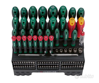 Set cacciaviti e bit 101 pz magnetici Parkside