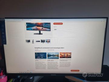 Monitor pc - PHILIPS 32' QHD