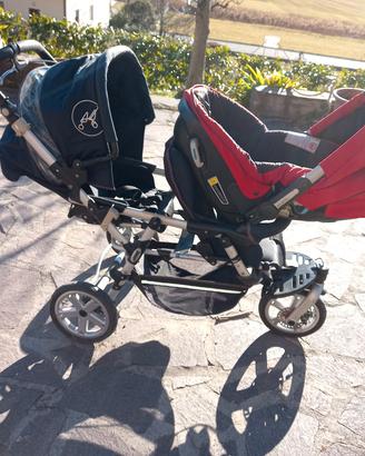 passeggino doppio per fratelli (navetta auto)
