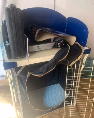 Mobiletto porta fornello da campeggio + fornello