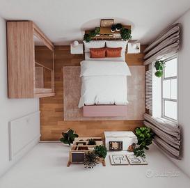 Camera matrimoniale a Crescenzago MM2-LIBERA