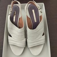 Scarpe donna, bianco latte in morbida pelle.