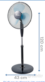 ARDES Ventilatore a Piantana 40 cm modello AR5EA40