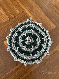 Presina cucina fatta a mano uncinetto vintage