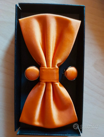 Papillon arancione + fazzoletto