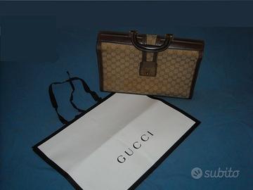 Borsa portadocumenti GUCCI vintage Made in Italy