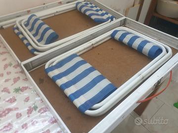 valigia con tavolo pic nic + 4 sgabelli