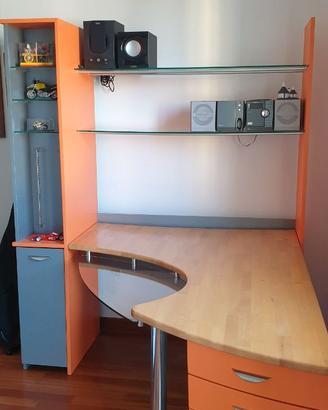 Libreria con scrivania