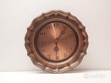 Orologio da parete in rame lucido