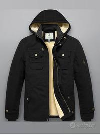 NUOVO Cappotto invernale giacca parka antivento