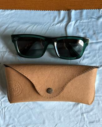 Ray-Ban Wayfarer Verde Trasparente (Bio-Based)