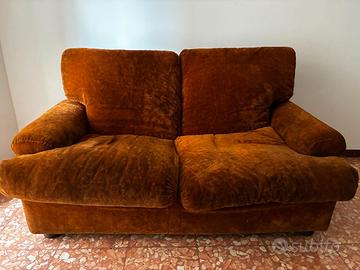 Divano vintage 2 posti velluto – Ferdinando Buzzi