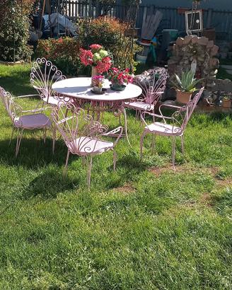 arredo giardino in ferro battuto 