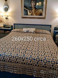 Splendido copriletto a uncinetto d'Irlanda