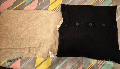 Bundle Coperta e Cuscino Cashmere  Nuovi MAI USATI
