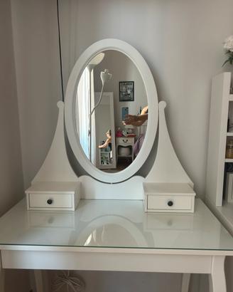 Toeletta Ikea HEMNES bianca