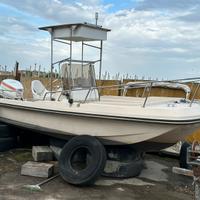 T-top in acciaio per imbarcazione open