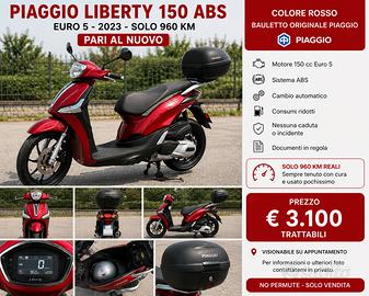 Piaggio Liberty 150 ABS Euro 5 - 2023 - 960 km