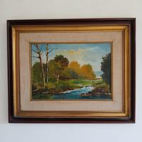 Quadro paesaggio autunnale