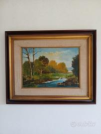 Quadro paesaggio autunnale