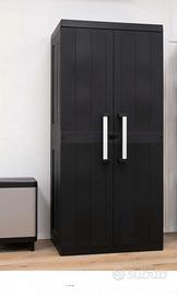 Armadio MAXI 90x55 h190cm Nero in Resina top quali