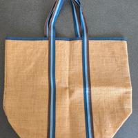 Borse in Juta con manici in stoffa