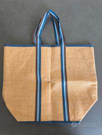 Borse in Juta con manici in stoffa