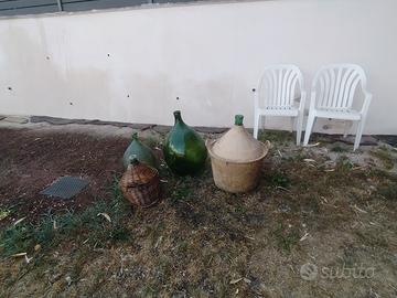 Damigiane di n vetro 