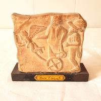 Tavoletta Fittile Locrese in Terracotta Vintage