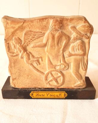 Tavoletta Fittile Locrese in Terracotta Vintage