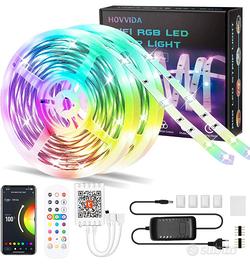 Striscia LED 20M WiFi RGB Compatibile con Alexa 