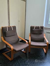 coppia poltrone IKEA POÄNG