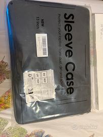 Custodia rigida per macbook e borsetta imbottita