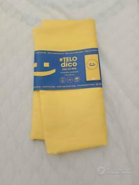 Telo mare microfibra giallo 170x90