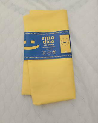 Telo mare microfibra giallo 170x90