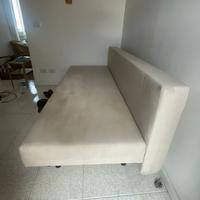 ÄLVDALEN Divano letto a 3 posti, Knisa grigio-beig