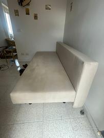 ÄLVDALEN Divano letto a 3 posti, Knisa grigio-beig