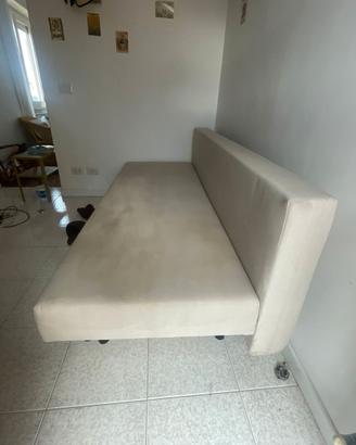 ÄLVDALEN Divano letto a 3 posti, Knisa grigio-beig