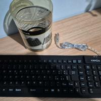tastiera in silicone pieghevole usb nuova
