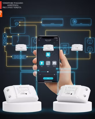 Interruttore Smart Switch WiFi 2pz Tuya Relè