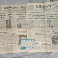 2 Quotidiani "Il Messaggero" Anni '70 & Schedine