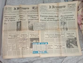 2 Quotidiani "Il Messaggero" Anni '70 & Schedine