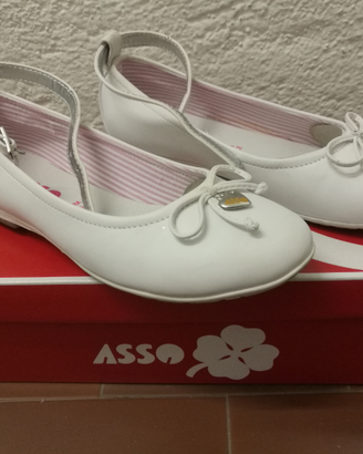 Ballerina bimba bianca con cinturino nr 34 IT