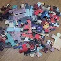 Puzzle Car,Topolino,Barbapapà,Pinocchio, Looney