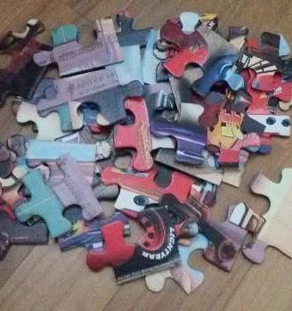 Puzzle Car,Topolino,Barbapapà,Pinocchio, Looney