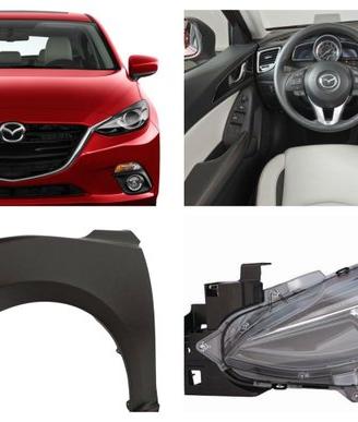 Mazda 3 13-17 paraurti cofano kit airbag fanale
