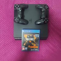 PlayStation 4 + gioco + 2 joystick