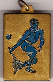 Tennis  7 Medaglie e 2 Adesivo in Smalto originale
