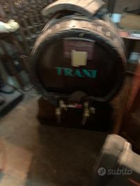 Botte vino con cisterna separata inox
