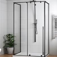 Box Doccia Karma 80x120x80 H200 Nero opaco